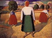 Kasimir Malevich Harvest season oil painting